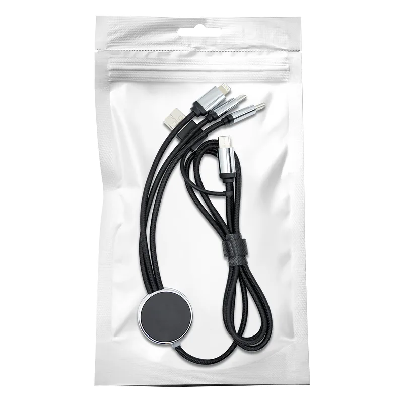 Illum 3-in-1 Light-Up Charging Cable with Dual Type C and Lightning Connector view 4
