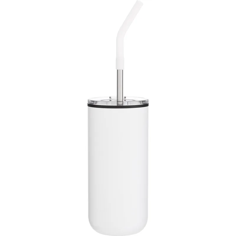 16 oz Ryder Travel Tumbler (Matte White) view 2
