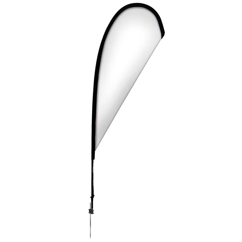 8' Elite Teardrop Nylon Sail Sign Flag, 1-Sided, Spike view 2