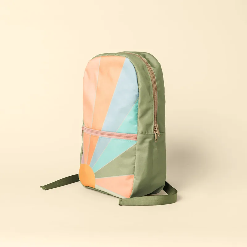 Green/Blue/Orange Blank Side View