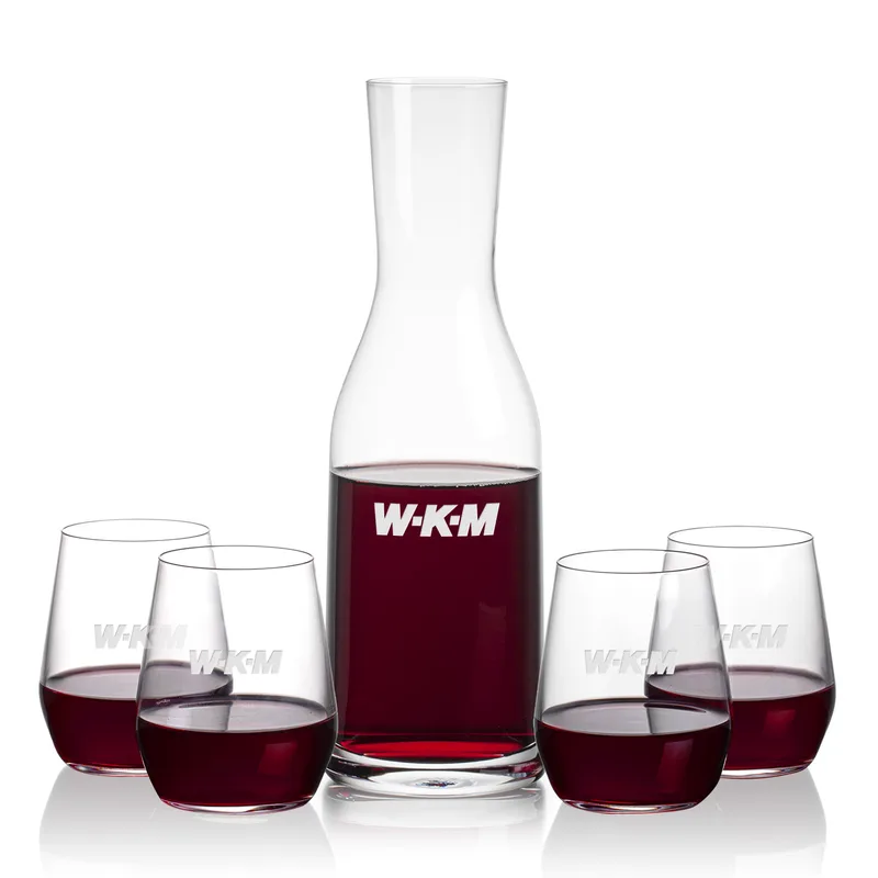 Carafe Stemless Set, Germain Wine Set, Carafe & 4 Stemless