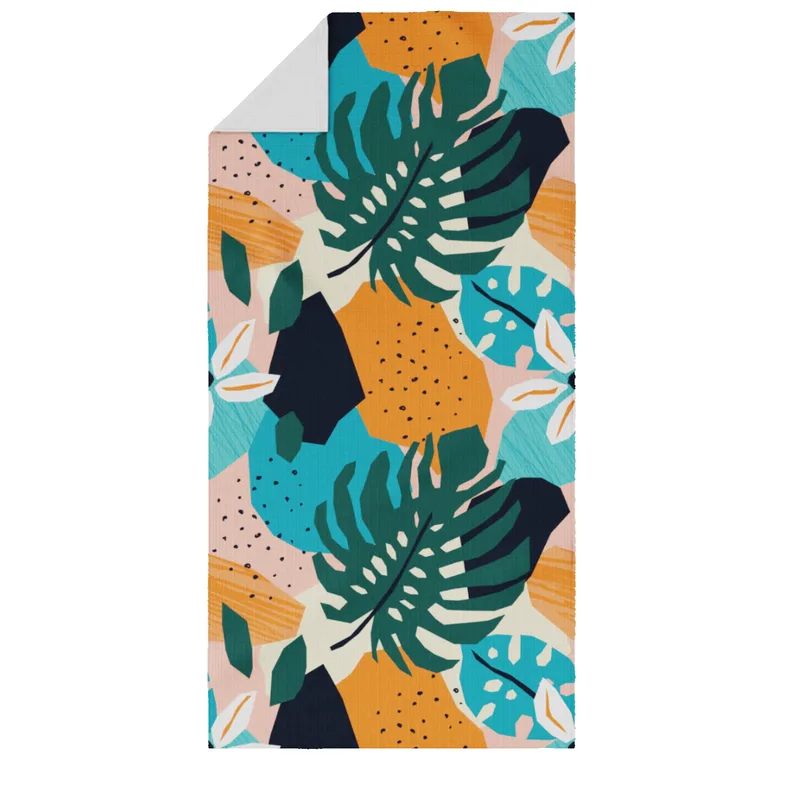 Beach Towel - 30" x 60" - Sand-Free Towel, Self-Hemmed (Domestically Decorated) view 2