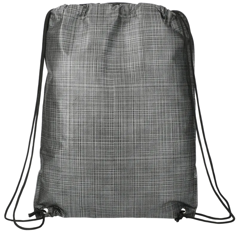 Crossweave Heat Sealed Drawstring Bag view 2