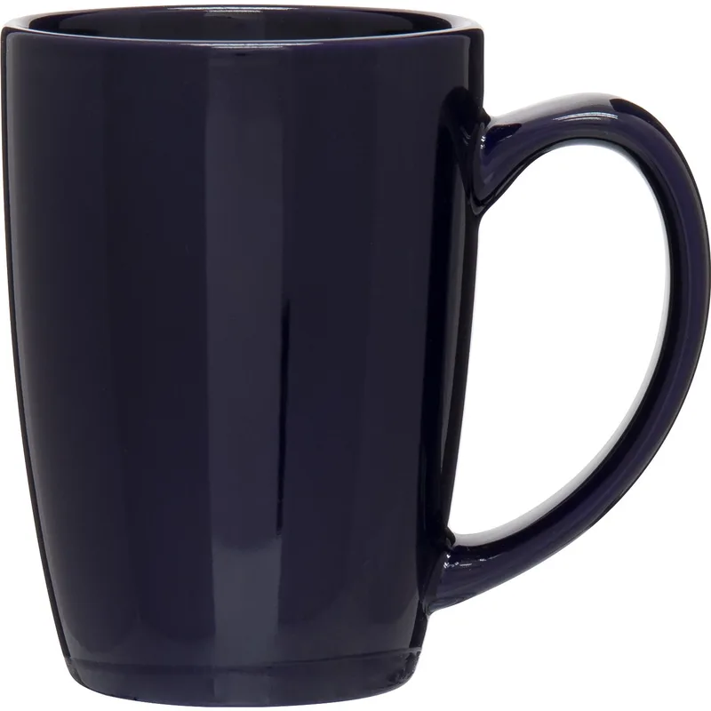 14 oz Contour Ceramic Mug (Cobalt Blue) view 2